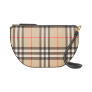 Burberry Vintage Check and Leather Olympia Pouch Archive Beige