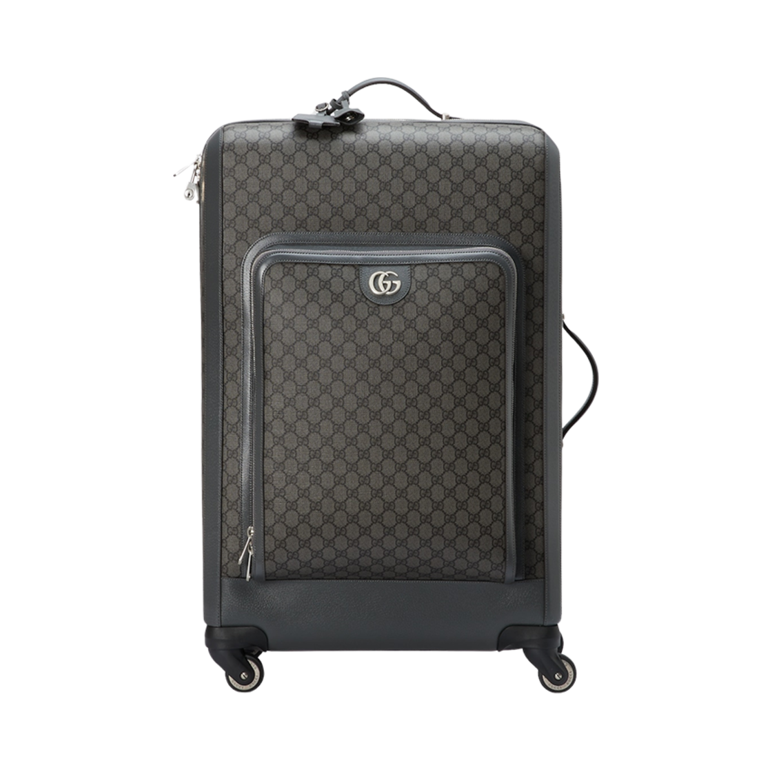 693664-UULBN-1244 Gucci Ophidia GG Medium Trolley Grey Black Supreme
