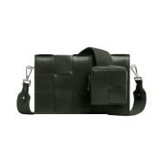 Bottega Veneta Cassette with Versatile Strap Dark Green