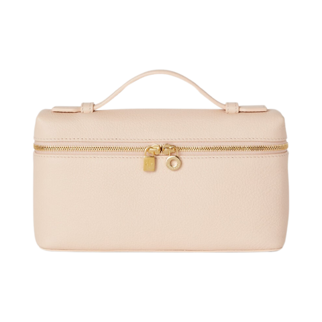 FAN4045-A0IH Loro Piana Extra Pocket Pouch L19 in Grained Calfskin Creamed Honey Sun Gold