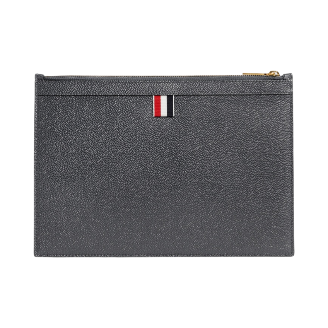 톰브라운 페블 카프스킨 사선 아플리케 스몰 도큐먼트 홀더 다크 그레이(Thom Browne Pebbled Calfskin 4-Bar Applique Small Document Holder Dark Grey) - 2