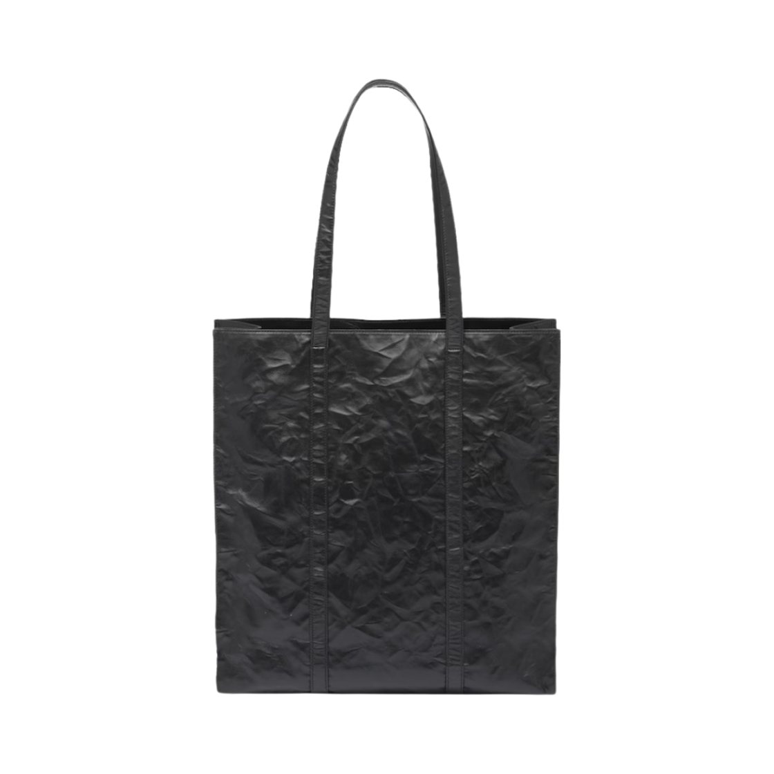 프라다 미디움 앤틱 나파 레더 토트백 블랙(Prada Medium Antiqued Nappa Leather Tote Bag Black) - 2