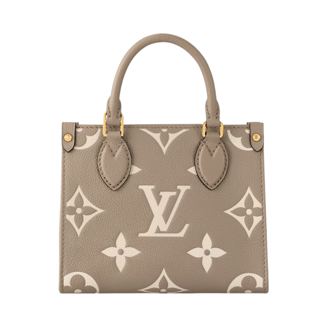 루이비통 온더고 BB 바이컬러 모노그램 앙프렝뜨 레더 도브 그레이 크렘(Louis Vuitton Onthego BB Bicolor Monogram Empreinte Leather Dove Grey Creme) - 4