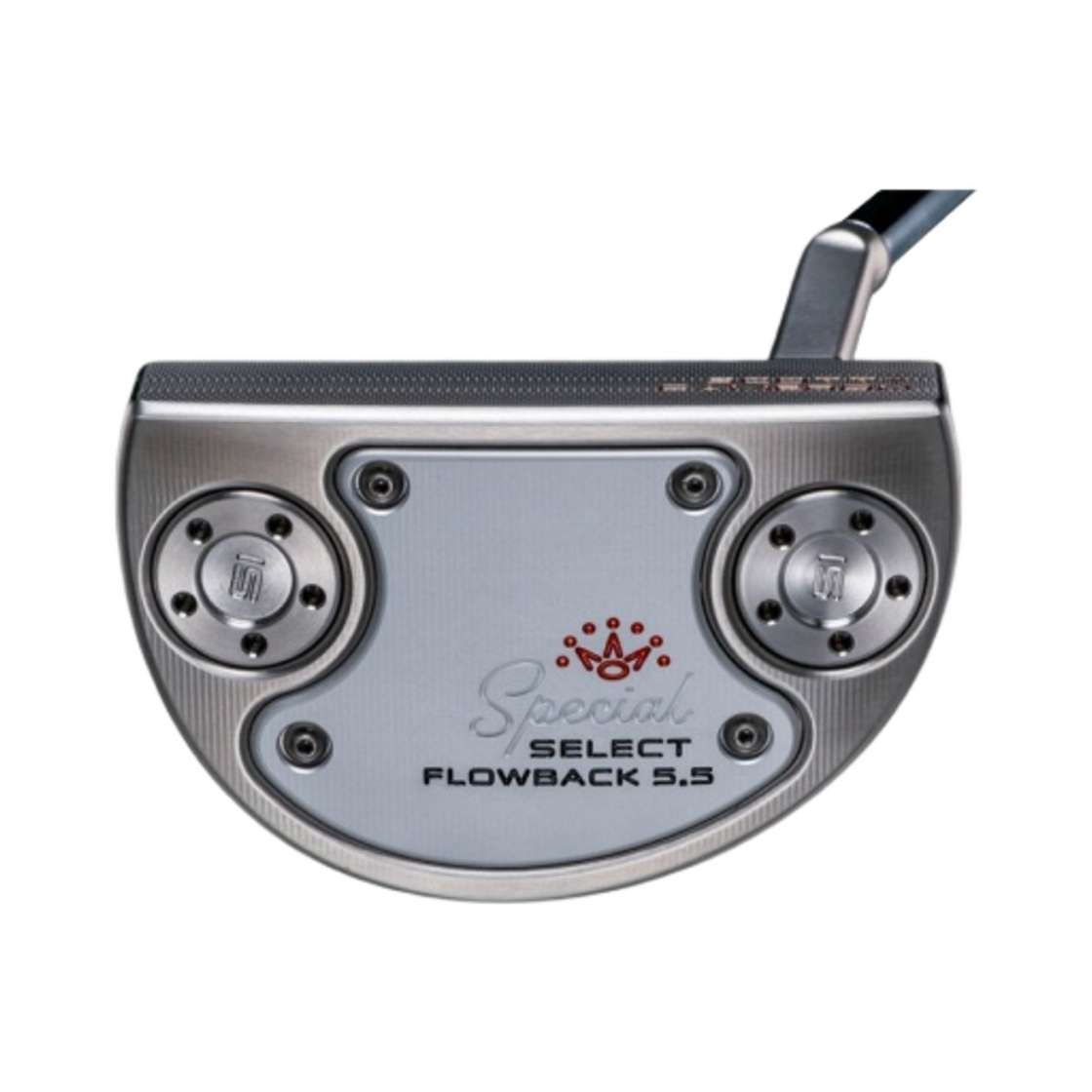 타이틀리스트 스카티 카메론 스페셜 셀렉트 플로우백 5.5 모토 잭팟 조니 미드 말렛 헤드커버 오렌지 사이키델릭 마타도르 그립 퍼터 34.5인치 레드 실버(Titleist Scotty Cameron Special Select Flowback 5.5 Moto Jackpot Johnny Mid-Mallet Headcover Orange Psychedelic Matador Grip Putter 34.5-Inch Red Silver) - 3