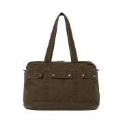 Millo Archive Vintage Flap Pocket Duffle Bag Washed Brown