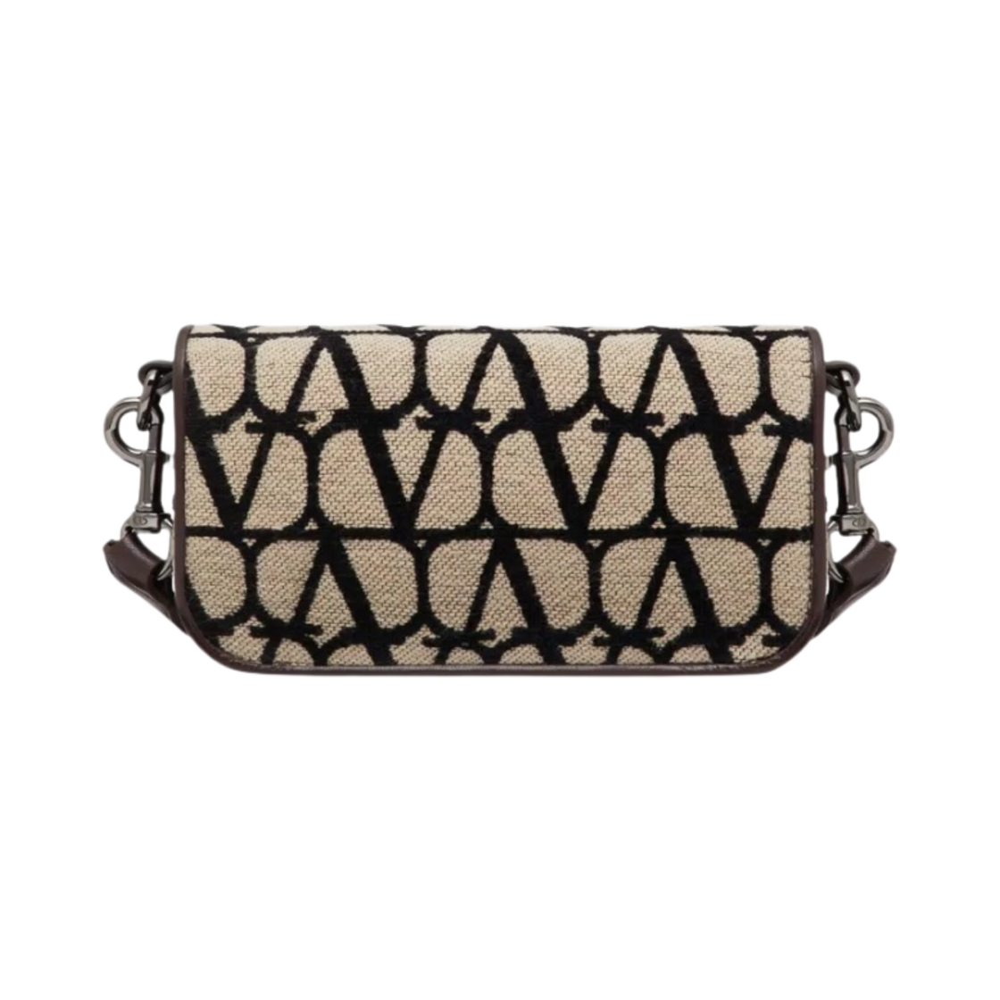 발렌티노 미니 로코 트왈 아이코노그래피 숄더백 베이지 블랙(Valentino Mini Loco Toile Iconographe Shoulder Bag Beige Black) - 4