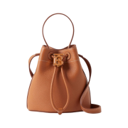 Burberry Mini TB Bucket Bag Warm Russet Brown
