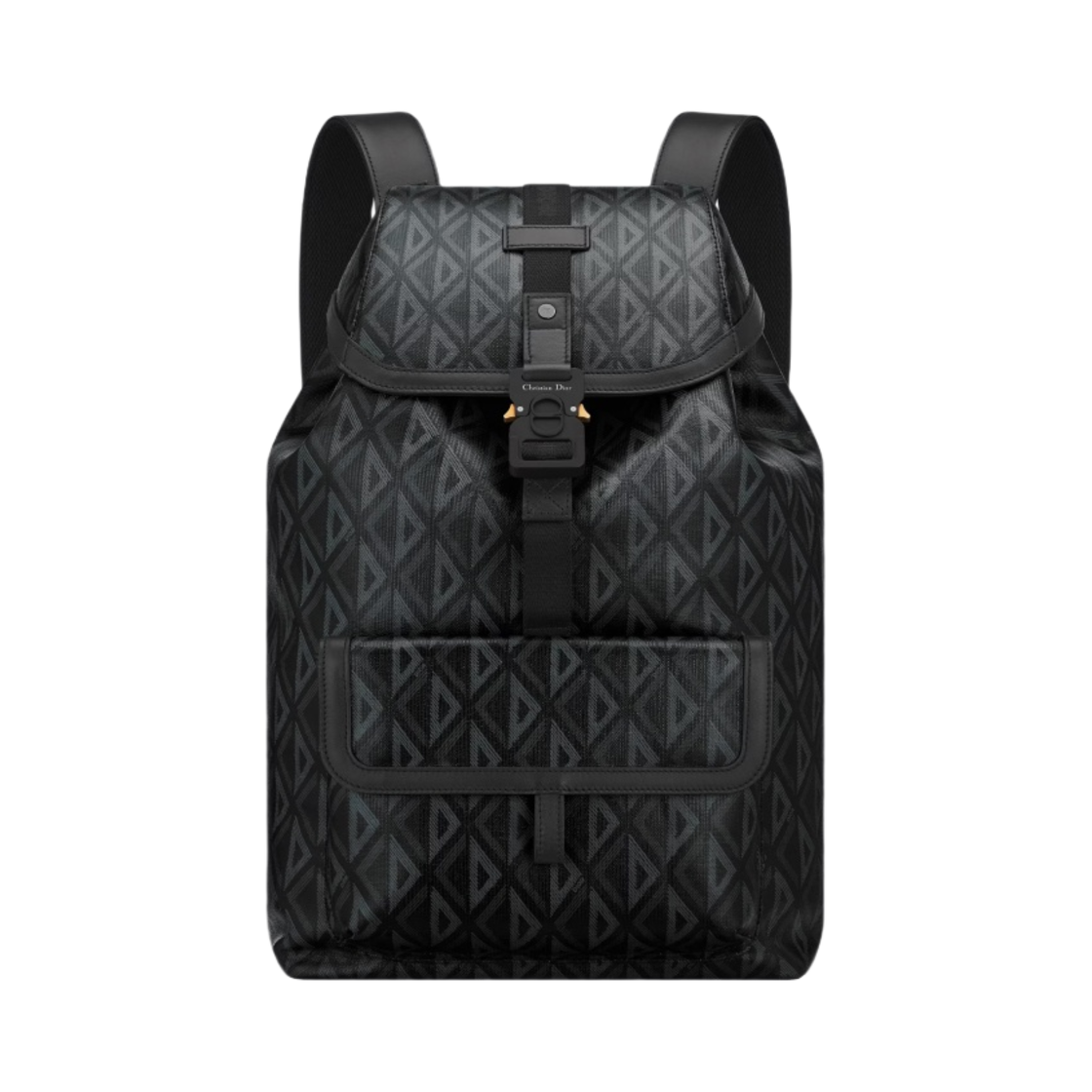디올 힛 더 로드 백팩 블랙 CD 다이아몬드 캔버스 스무스 카프스킨(Dior Hit The Road Backpack Black CD Diamond Canvas Smooth Calfskin) - 1