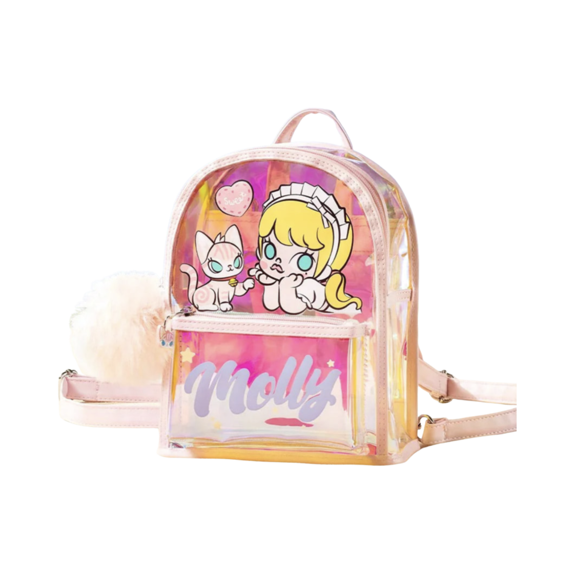 팝마트 팝 썸머 파티 시리즈 몰리 젤리 백팩 핑크(Pop Mart Pop Summer Party Series Molly Jelly Backpack Pink)