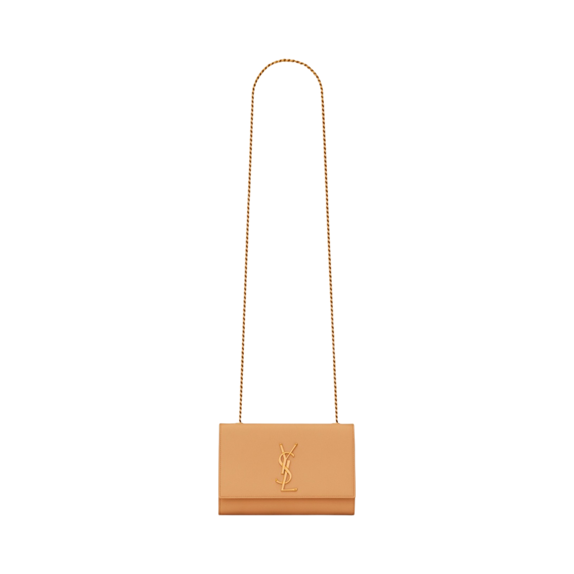 생로랑 케이트 스몰 체인 백 그레인 드 뿌드르 엠보스 레더 다크 샌드(Saint Laurent Kate Small Chain Bag In Grain De Poudre Embossed Leather Dark Sand) - 1