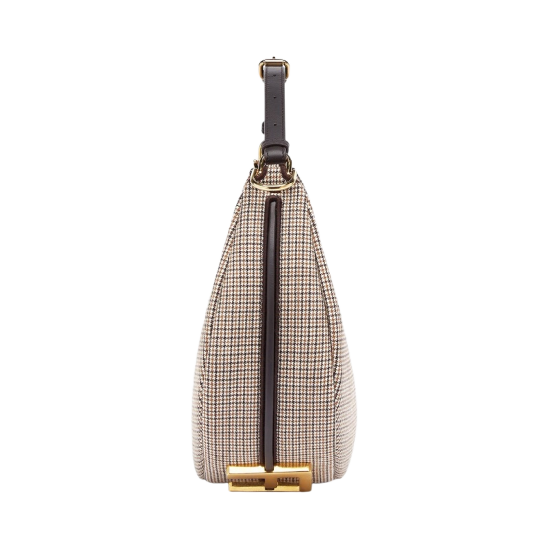 펜디 펜디그라피 스몰백 하운드투스 울 브라운(Fendi Fendigraphy Small Bag Houndstooth Wool Brown) - 3