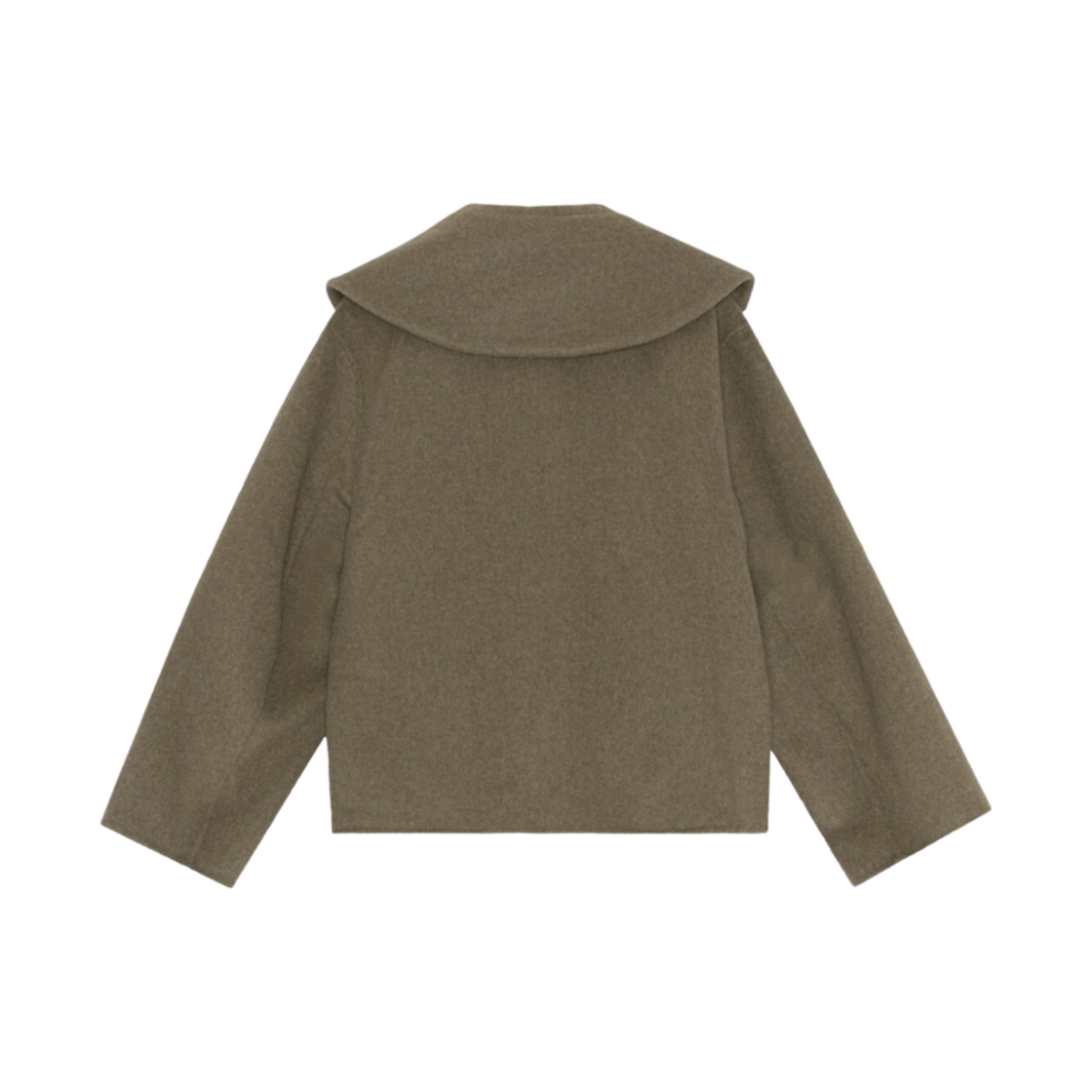(W) 가니 칼라 울 자켓 페트리파이드 오크((W) Ganni Collar Wool Jacket Petrified Oak) - 2