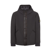 Stone Island 41027 Soft Shell-R E.DYE Pure Insulation Technology Recycled Polyester Primaloft Hooded Blouson Black - 23FW