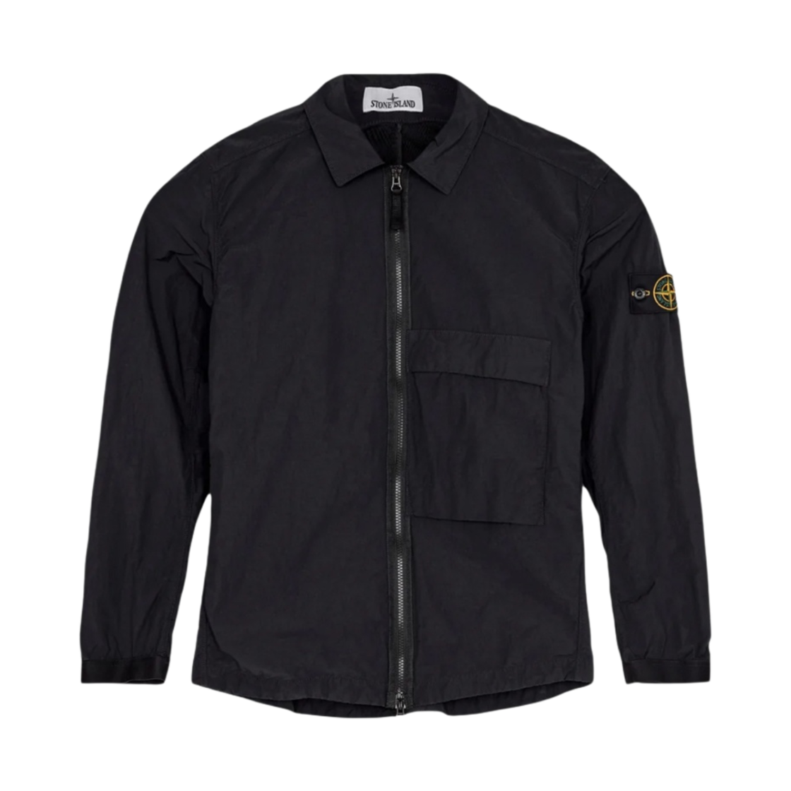 스톤 아일랜드 10303 나슬란 라이트 가먼트 다이드 오버셔츠 블랙 - 22FW(Stone Island 10303 Naslan Light Garment Dyed Overshirt Black - 22FW)