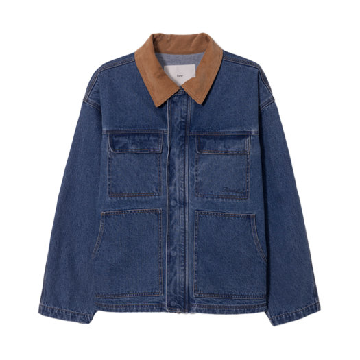 UDJU5A115B2 Dunst Unisex Vintage Denim Work Jacket Classic Blue