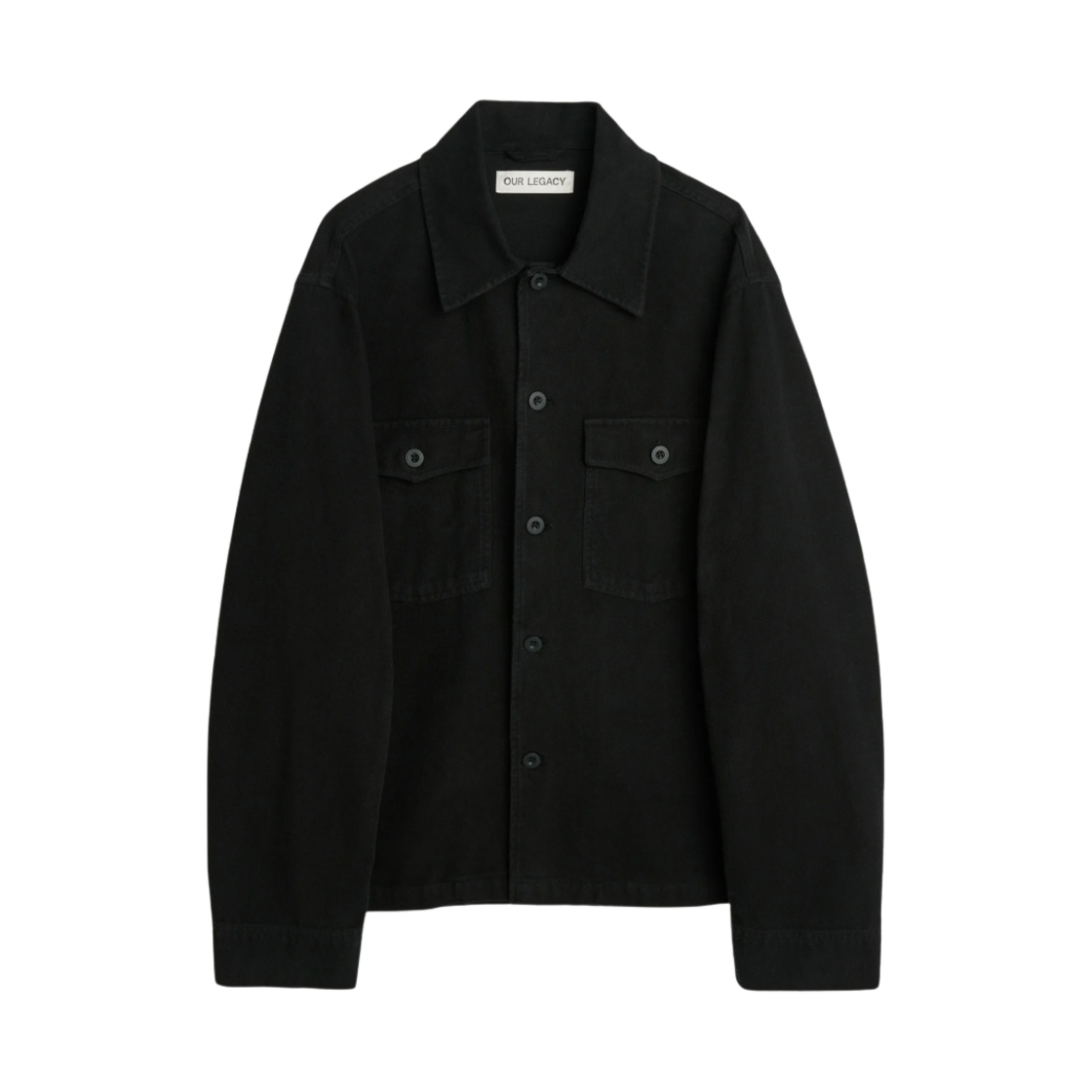 아워레가시 이브닝 코치 자켓 브러쉬드 코튼 블랙(Our Legacy Evening Coach Jacket Brushed Cotton Black)