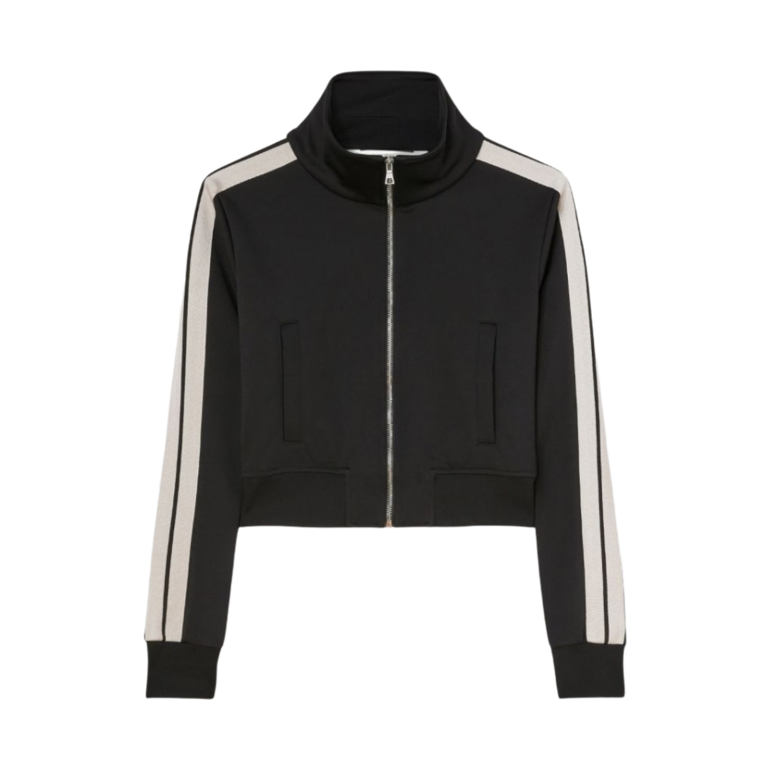 PWBD045F23FAB0021003 (W) Palm Angels Highneck Track Jacket Black Off White