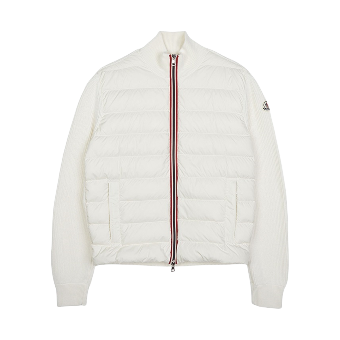 몽클레어 패딩 집업 가디건 아이보리 - 25SS(Moncler Padding Zip Up Cardigan Ivory - 25SS) - 1
