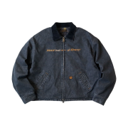 Kapital 14 oz. Black x Kinari Denim T-Back Drizzler Jacket Black Kinari