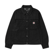 Deus Ex Machina College Address Trucker Jacket Black Indigo