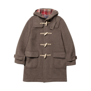 London Tradition Mens Erica Duffle Coat 226 Dark Mushroom