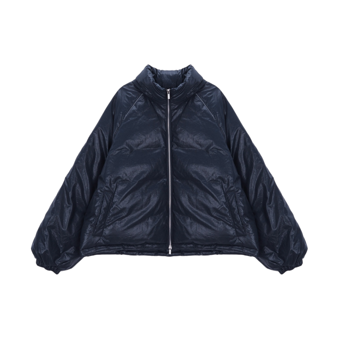 Matin Kim ロゴコーティング　ナイロンジャケット【美品】 MATIN KIM]☆韓国人気☆MATIN KIM LOGO COATING JUMPER アウター