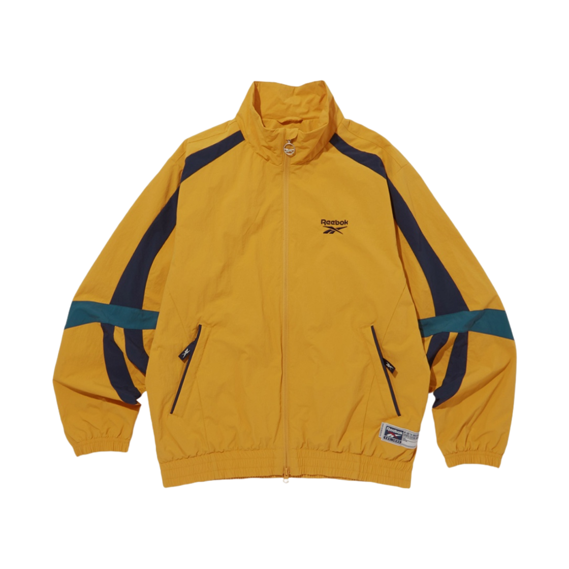 REJU4EJ13Y3 Reebok Legend Warm-Up Windbreaker Yellow Navy