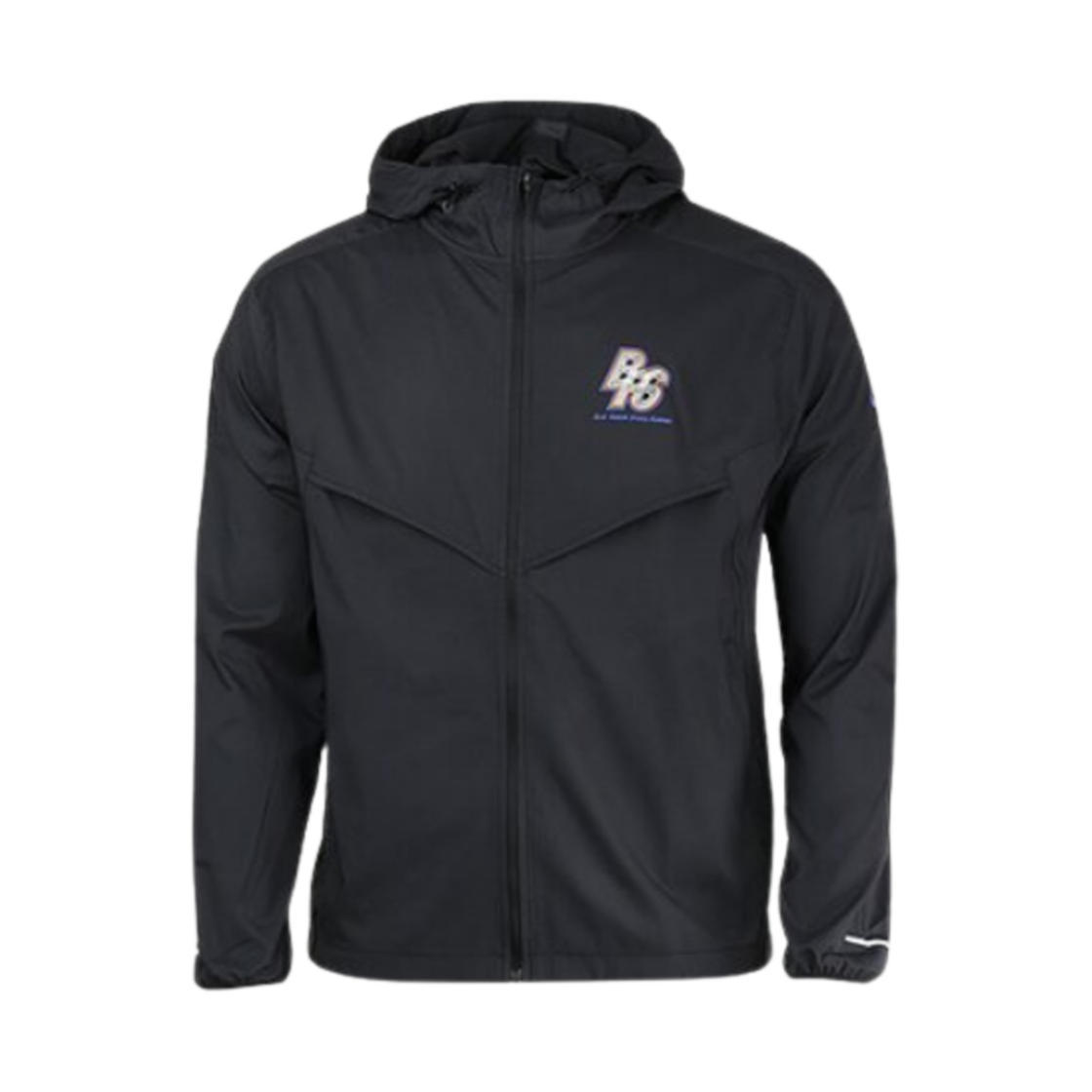 나이키 러닝 에너지 윈드러너 자켓 블랙 하이퍼 로얄 - 아시아(Nike Running Energy Windrunner Jacket Black Hyper Royal - Asia)