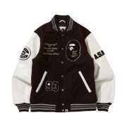 BAPE Varsity Jacket Brown