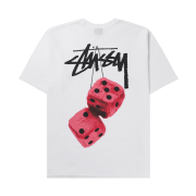 Stussy Fuzzy Dice T-Shirt White