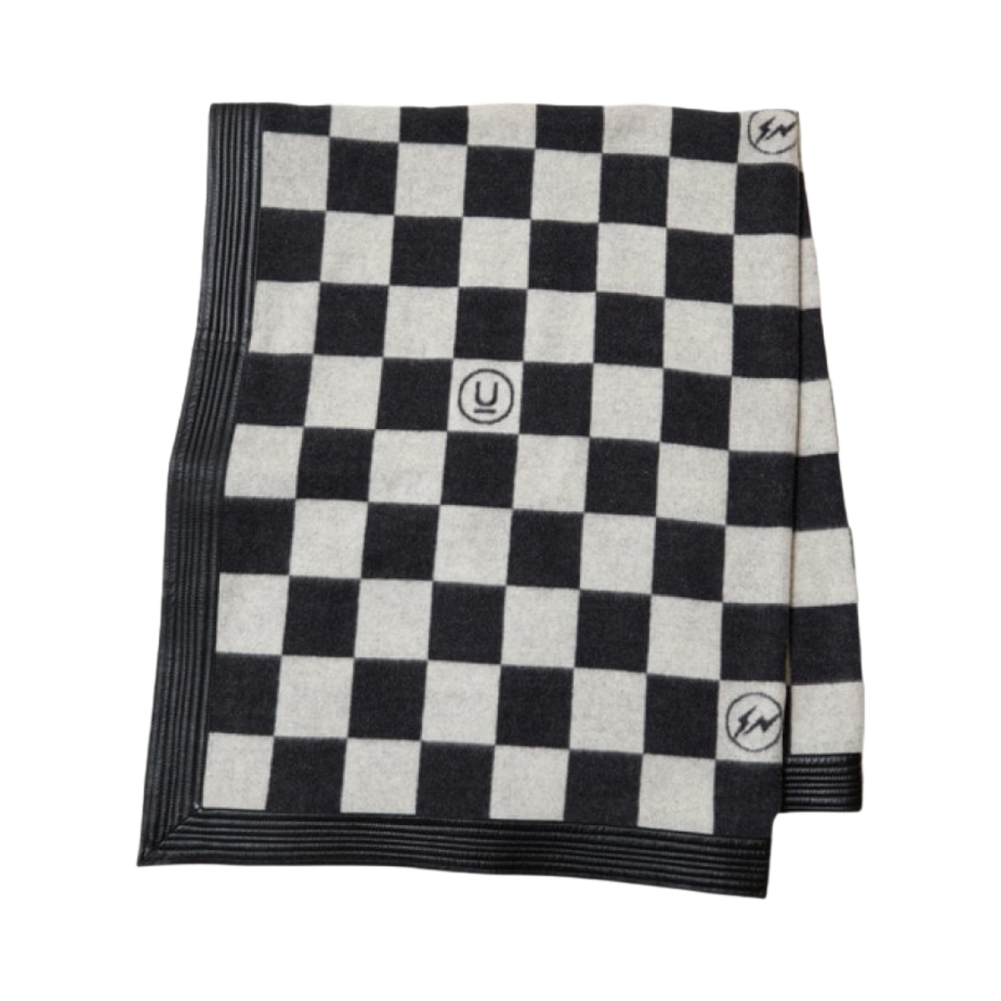 언더커버 x 프라그먼트 UC2C1S01-2 울 블랭킷 블랙 체크(Undercover x Fragment UC2C1S01-2 Wool Blanket Black Check)