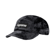 Supreme Crushed Velvet Camp Cap Black - 22SS