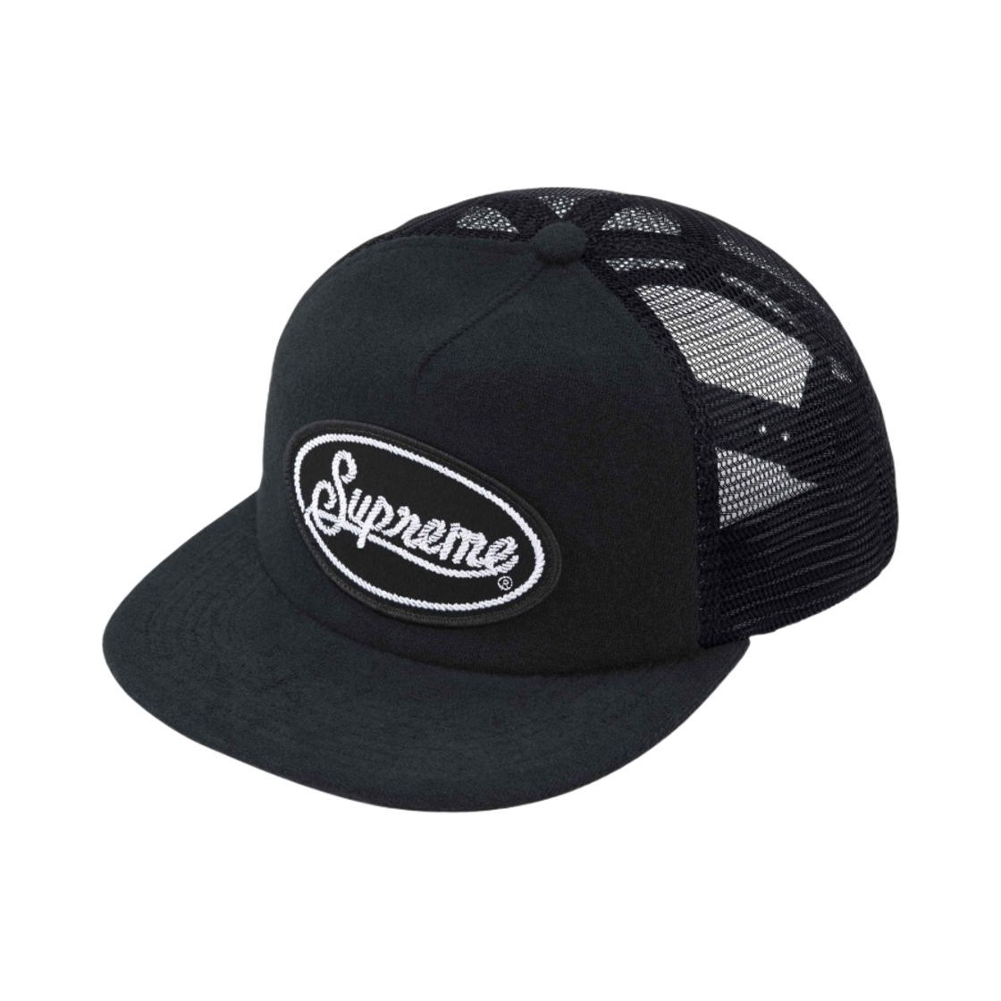 슈프림 테리 메쉬 백 5-패널 블랙 - 24SS