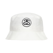 Stussy Deep Bucket Hat SS Link White