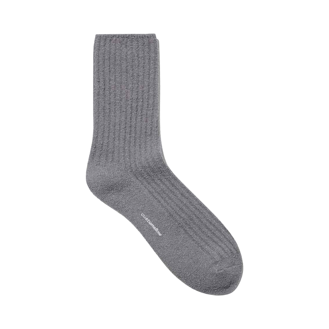 CALAX25107GYX Customellow Boucle Rib Socks Gray