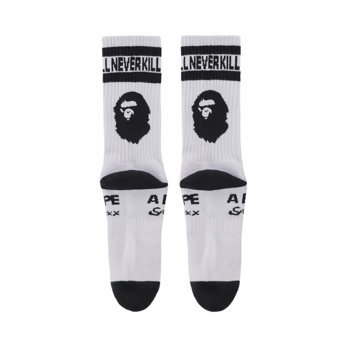 세인트 마이클 x 베이프 삭스 화이트(Saint Mxxxxxx x BAPE Socks White) - 2