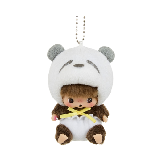 Monchhichi Animal Bebichhichi SS Panda Key Chain White