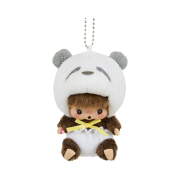 Monchhichi Animal Bebichhichi SS Panda Key Chain White