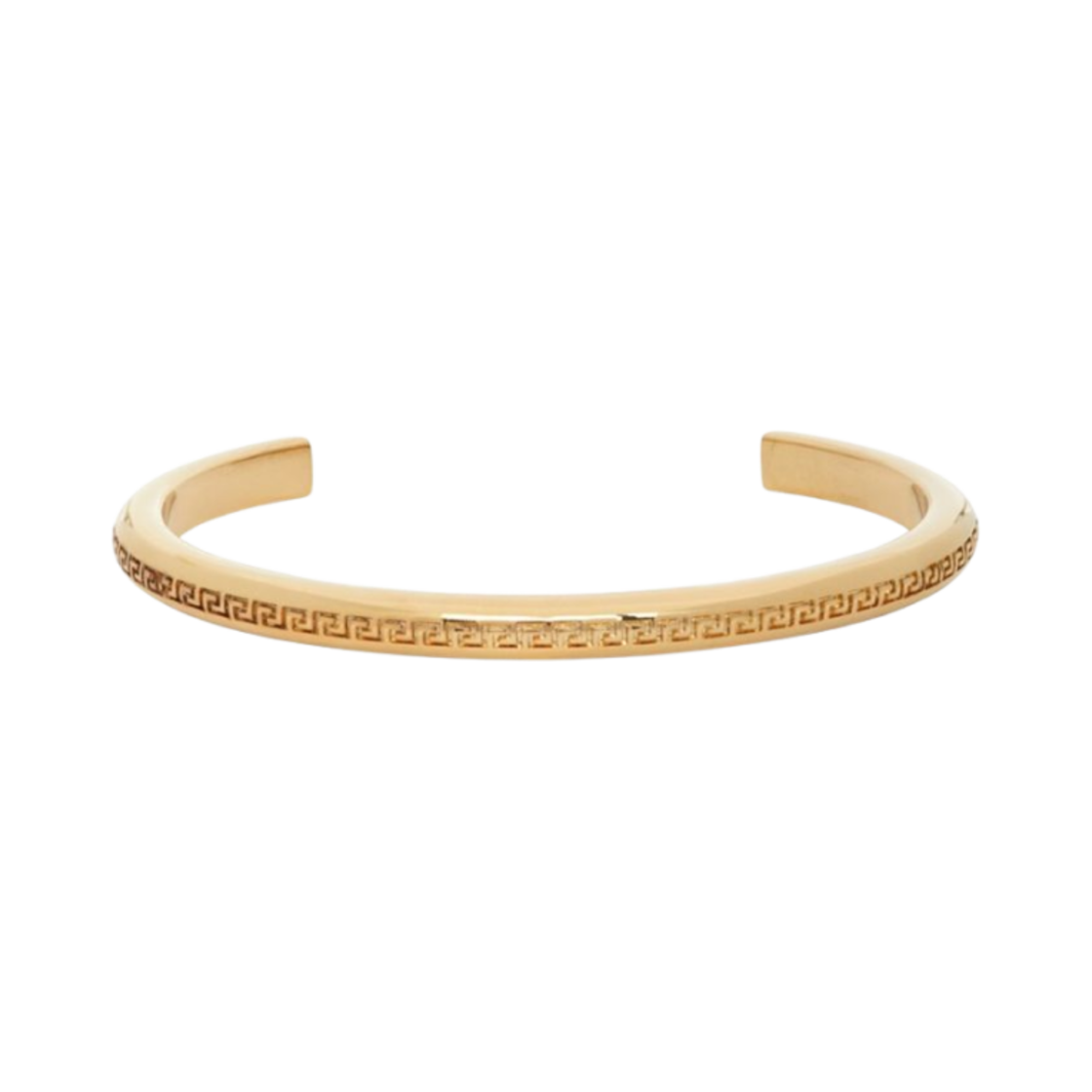 (W) 베르사체 그레카 뱅글 커프 브레이슬릿 골드((W) Versace Greca Bangle Cuff Bracelet Gold)