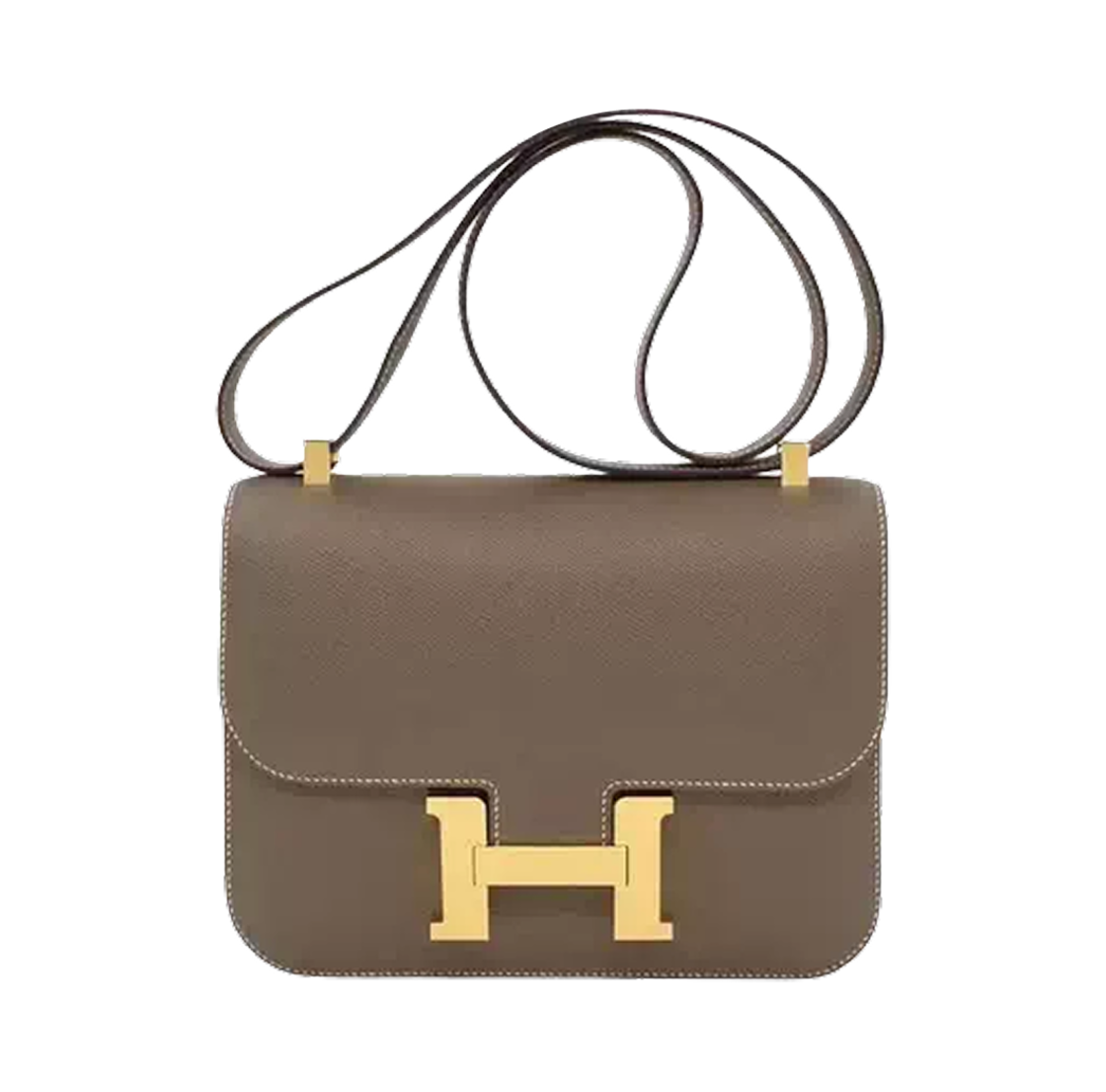H083692CC18 Hermes Constance I 24 Bag Epsom & Yellow Gold Etoupe