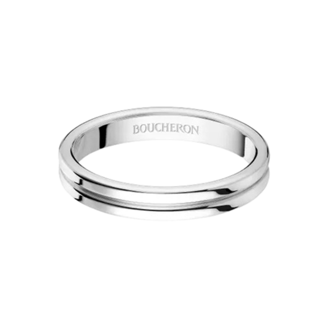부쉐론 고드롱 플래티넘 스몰 웨딩 밴드 플래티넘(Boucheron Godron Platinum Small Wedding Band Platinum)