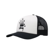 Stussy Crown Stock Trucker Cap Black