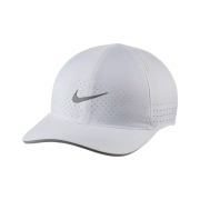 Nike Dri-Fit AeroBill Featherlight Perforated Running Cap White
