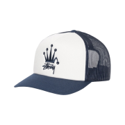 Stussy Crown Stock Trucker Cap Navy