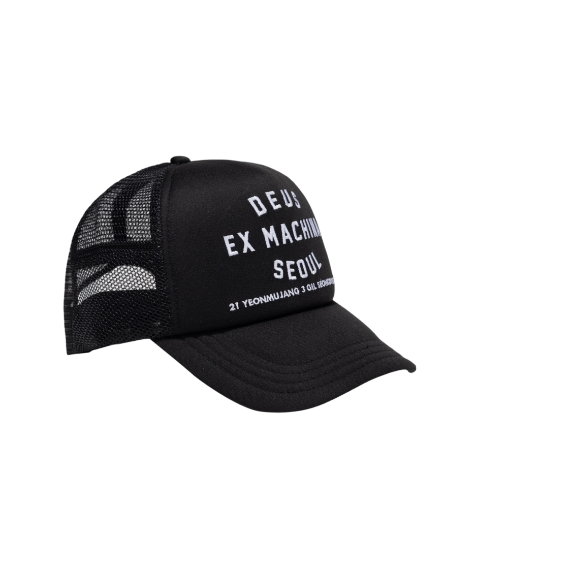 - Deus Ex Machina Seongsu Address Trucker Cap Black