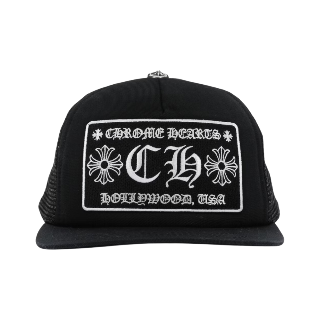 크롬하츠 CH 할리우드 트러커햇 블랙(Chrome Hearts CH Hollywood Trucker Hat Black)