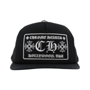 Chrome Hearts CH Hollywood Trucker Hat Black