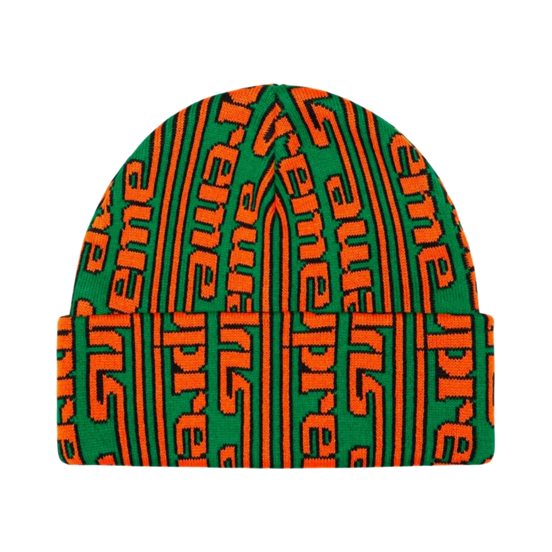 - Supreme Vertical Logo Beanie Green - 23FW