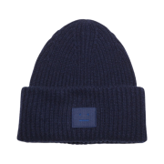 Acne Studios Large Face Logo Beanie Navy