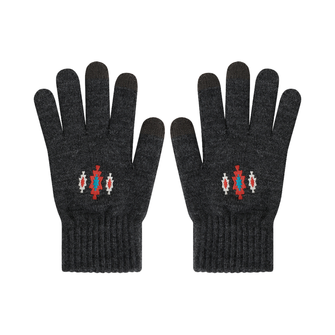 FW24AGV94CL Hongwoosung Embroidery Smart Touch Gloves Charcoal
